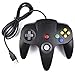 Classic N64 Controller, iNNEXT N64 Wired USB PC Game pad Joystick, N64 Bit USB Wired Game Stick Joy pad Controller for Windows PC MAC Linux Raspberry Pi 3 Genesis Higan (Black)