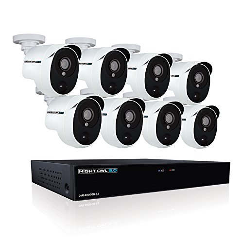 Night Owl Security Security System Home Security System, White (XHD502-88P)