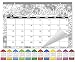 SICOHOME Desk Calendar 2019,Coloring Desk Pad Calendar,Animals,16"x11",January - December,2019 Desk Calendar