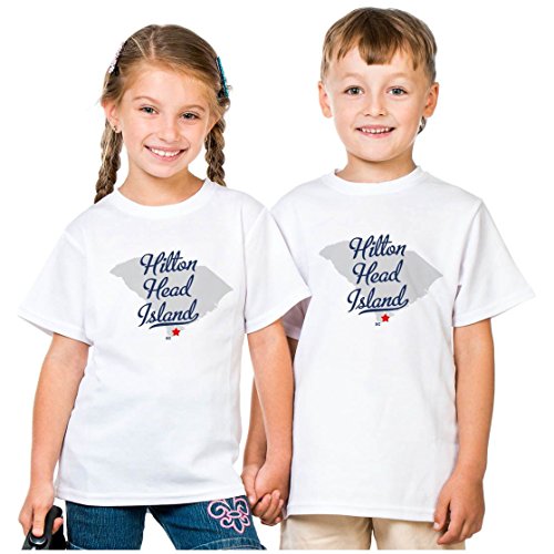Hilton Head Island South Carolina T-Shirt Map Large Grey #TOP3