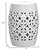 Safavieh Circle Lattice Ceramic Decorative Garden Stool, White
