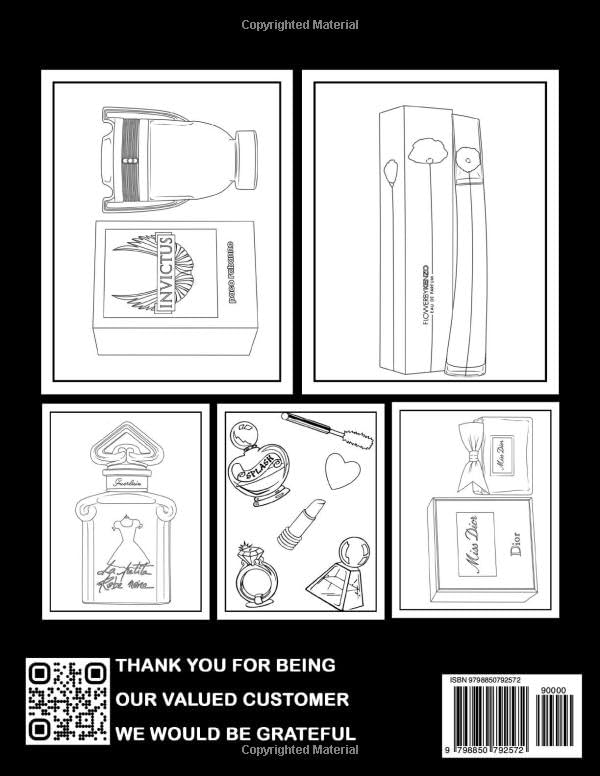 Perfume Coloring book: 40 Fragrance Images for Girls and Women to Enjoy Perfect Gift for Fun! image 3