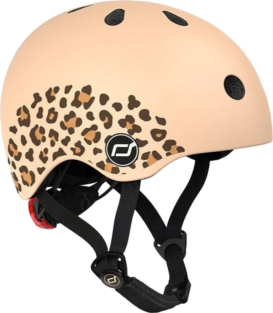 SCOOT AND RIDE XS Kask Leopard Młodzieżowy Wzór Unisex