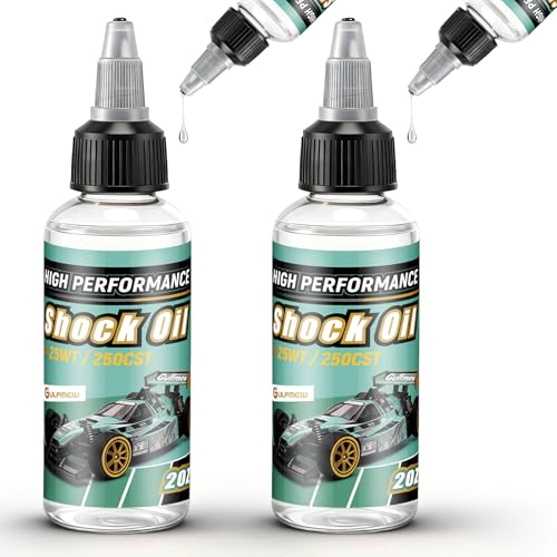 2 Bottles Racing Silicone Shock Oill, 25wt 250cst