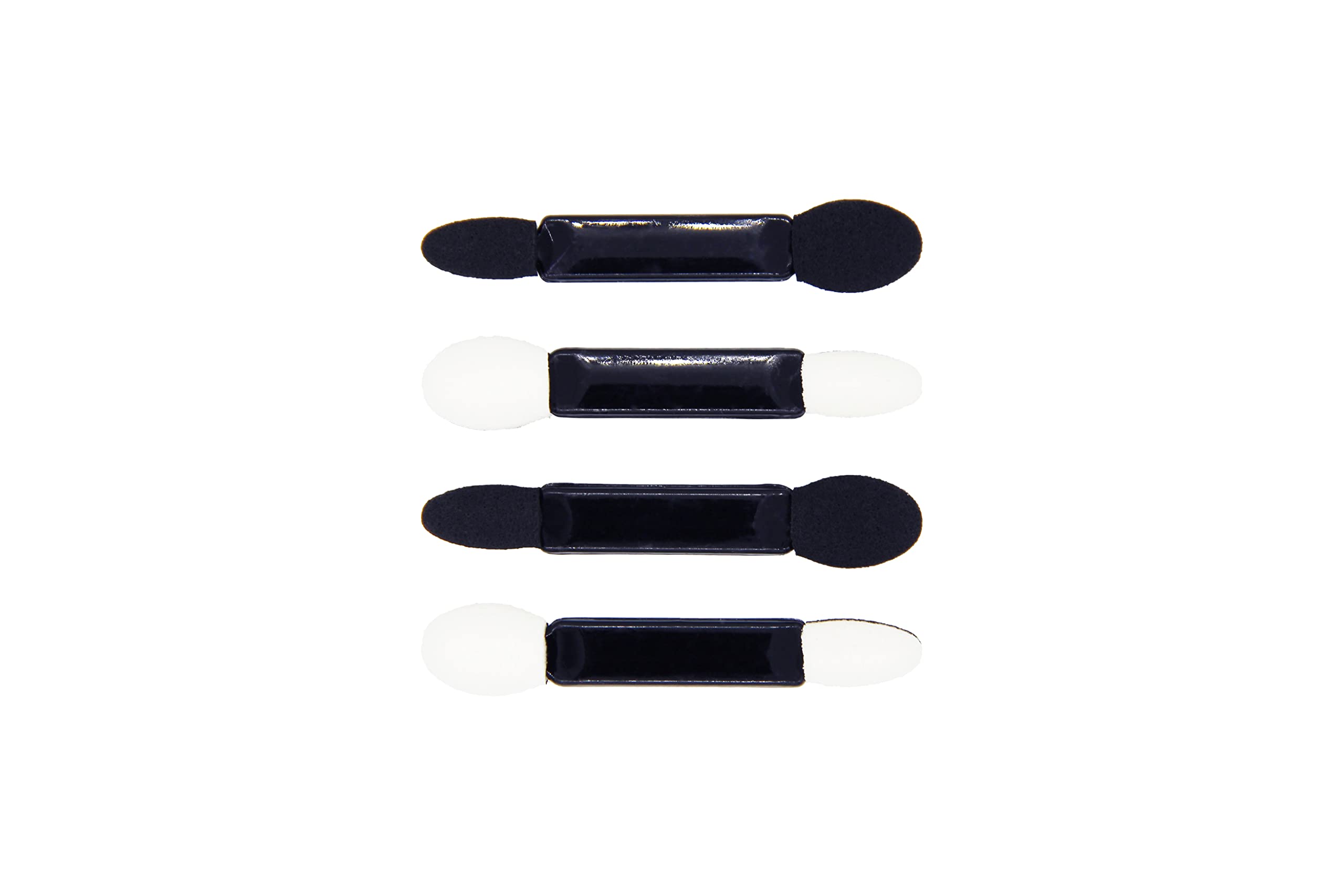 Aurore Beauté - Sponge Kit: 2 Foundation Sponges + 4 Eye Shadow Foam Applicators, White, Black - Image 3