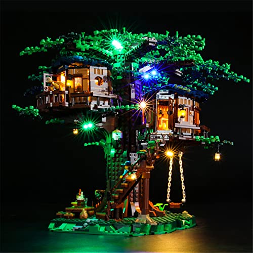 LIGHTAILING Conjunto de Luces (Ideas La Casa del árbol) Modelo de Construcción de Bloques - Kit de luz LED Compatible con Lego 21318 (NO Incluido en el Modelo)