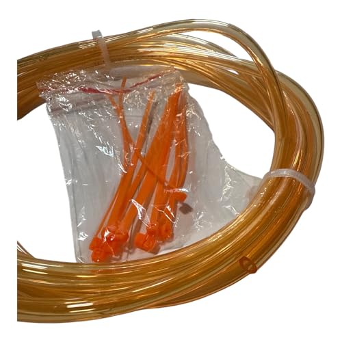 JLP 1/8 In 4mm PWC Oil Primer Line Fuel Hose carb Jetski Translucent Orange