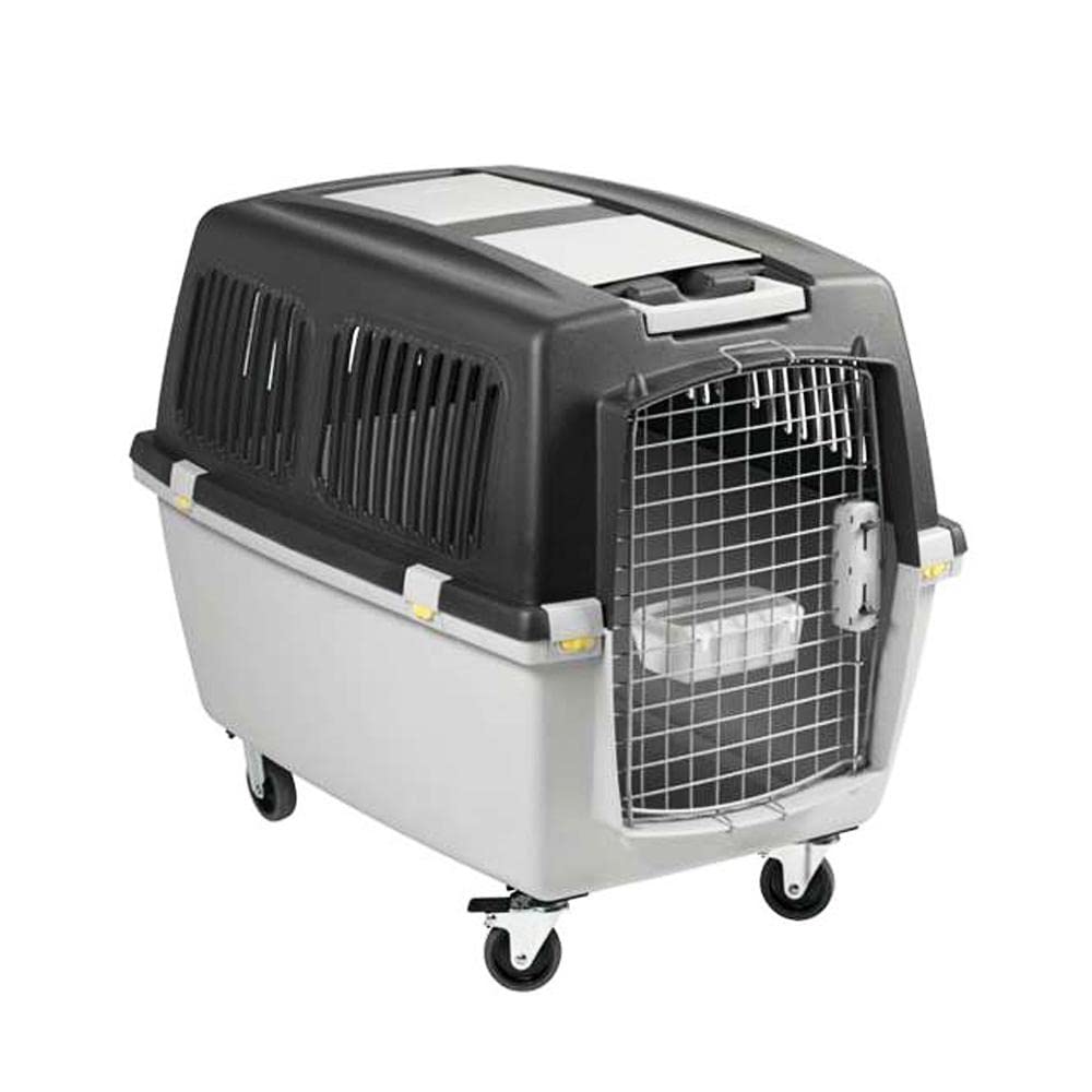 Stefanplast 97450 Gulliver 5 Iata - Transportador para Perros, Gris Oscuro/Gris Claro, 61 x 60 x 81 cm