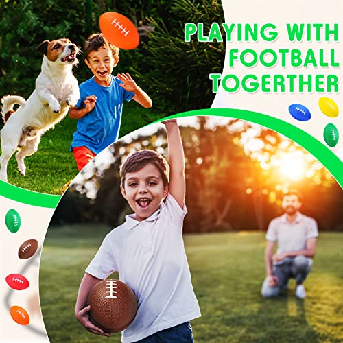 24 Pack Foam Footballs 5 Inch Bulk Mini Spiral Football Toys Easy Grip Waterproof Small Soft Emulation Foam Footballs For Kids Toddler Indoor Outdoor Play Game Football Party Favors (Emulation Style) #TOP1