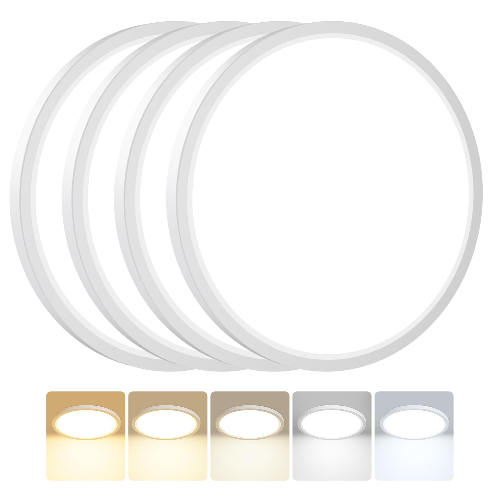 Peasur Deckenlampe LED Deckenleuchte Flach