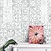 JFDecken 10 Piezas Pegatinas de Azulejos para Baño 15x15cm Gris-Plata Pegatinas de Baldosas Adhesivas Vinilos para Cocina Geometría Moderna Pegatinas de Decorativo de Muebles