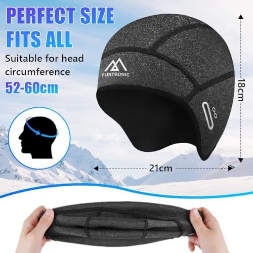 Arcweg Fietsmuts winter helm muts fietsmuts ondermuts heren dames fiets muts thermo fleece fietsmuts wielersport mutsen loopmuts fietsen hardlopen skull cap, zwart-grijs, One size Arcweg Fietsmuts winter helm muts fietsmuts ondermuts heren dames fiets muts thermo fleece fietsmuts wielersport mutsen loopmuts fietsen hardlopen skull cap, zwart-grijs, One size