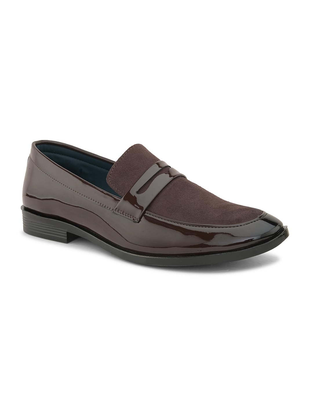 BIRGOS Mens Burgundy Suede Patent Penny Loafers (B0D3F51LHZ) Amazon Price History, Amazon Price Tracker