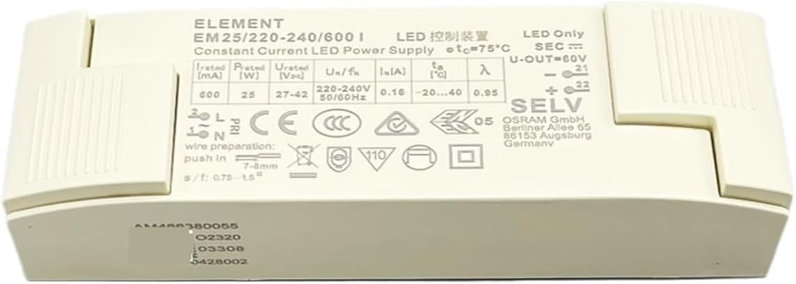 Driver LED Power Supply Spotlight Constant Current Downlight Ballast(30W/27-42V/700mA)