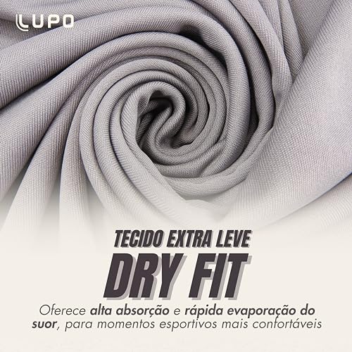 LUPO Camista T-shirt Masculina Polo Casual Adulto, Cinza, G