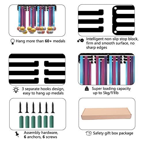 CREATCABIN Keep Swimming Medal Hanger Display