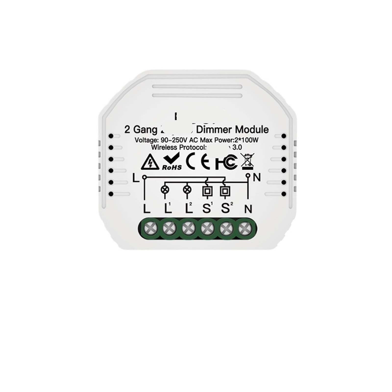 Interrupteur à intensité variable haut de gamme et module 90-250V stable