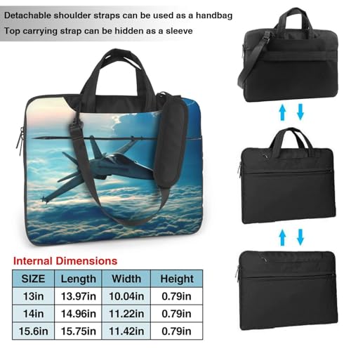 Bolso para portátil AMAZWI para jets de combate de avión miniatura 3