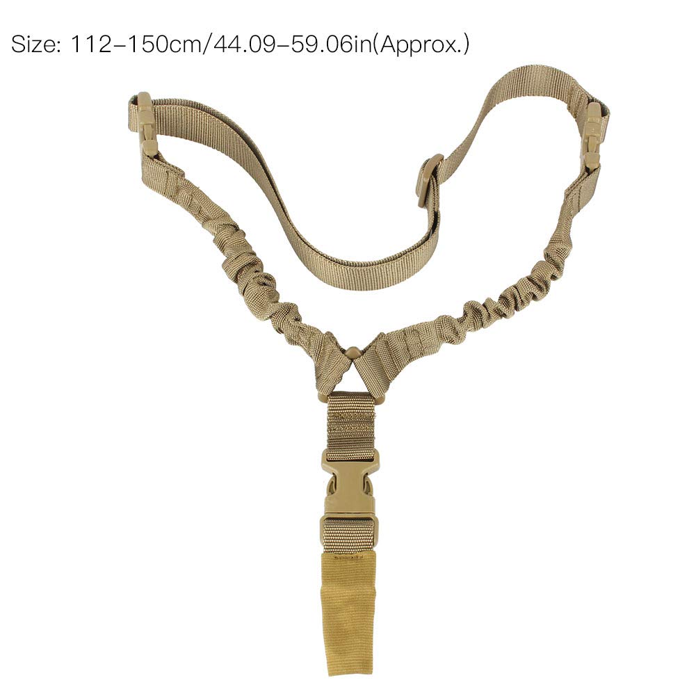 Point Sling Tattico della Pistola, Rifle Strap con Veloce Clip Tactical Gun Tracolla Regolabile Airsoft Cinghia Cinturino Tattica Pistol Singolo Fionda Corda Spalla per Softair Fucile da Caccia
