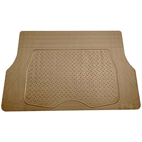 FH Group F16401BEIGE ClimaProof for all weather protection Universal Fit Premium Quality Trimmable Tan Beige Automotive Cargo Mat Trunk Liner fits most Cars, SUVs, and Trucks