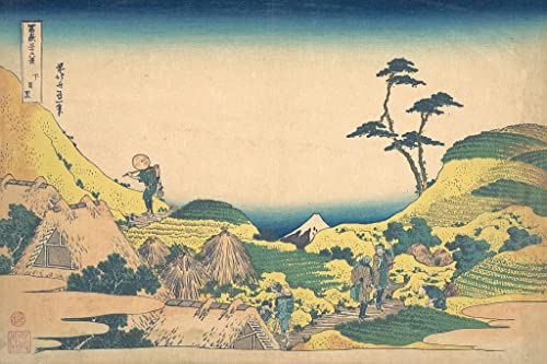 Affiche artistique Shimo Meguro Katsushika Hokusai décoration murale de 60x90cm