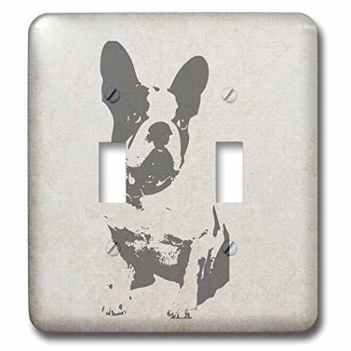 Interrupteur à bascule Boston Terrier multicolore pour décorer une chambre - 2