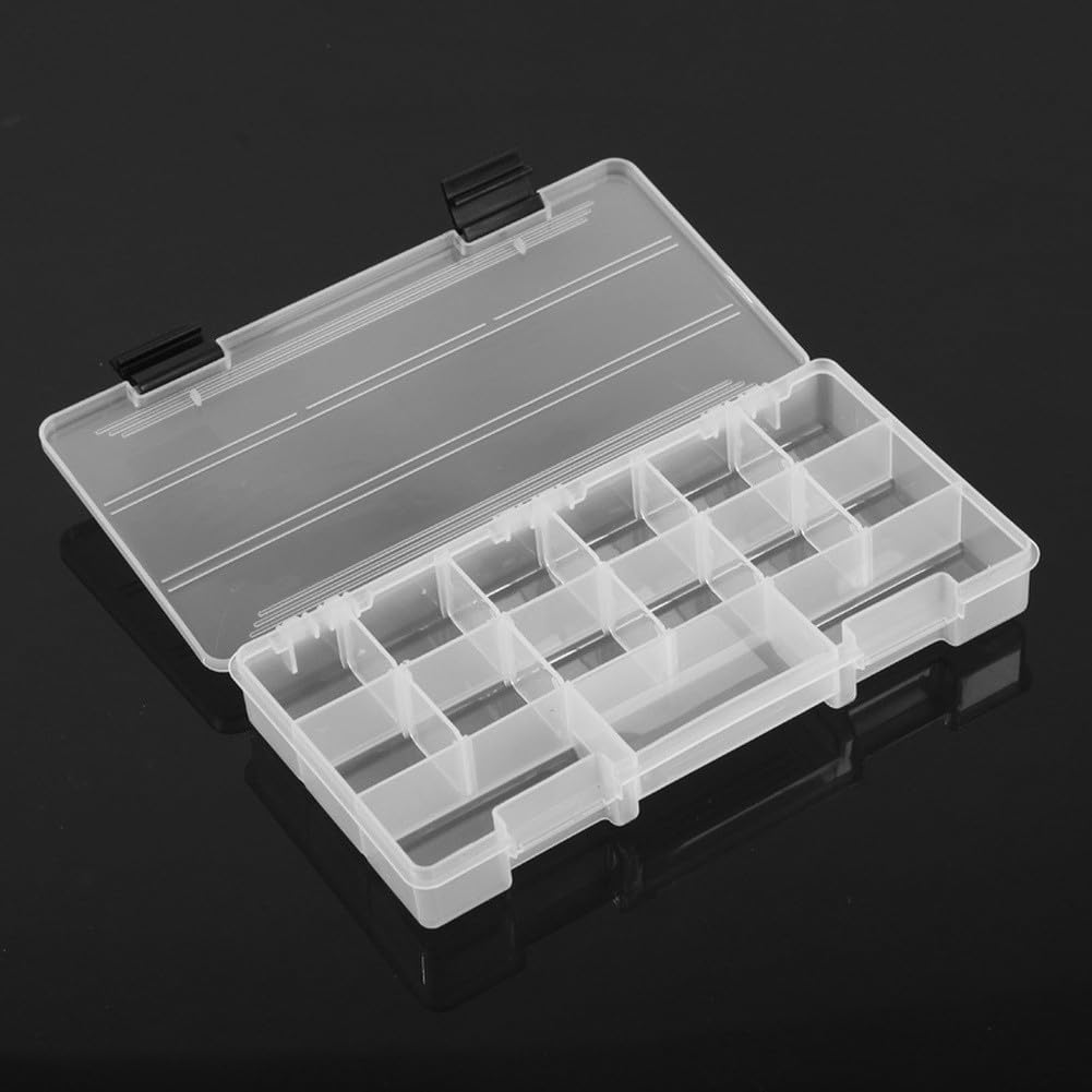 Caja de aparejos de pesca de cuatro capas con 4 bandejas extraíbles y separadores ajustables, organizador portátil para anzuelos, carretes, herramientas, equipo al aire libre, rojo (verde)