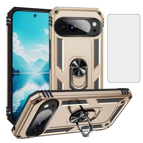 Coque Pixel 10 Asuwish JSFS Gold - Protection Arrière Rigide Dorée pour Smartphone Google