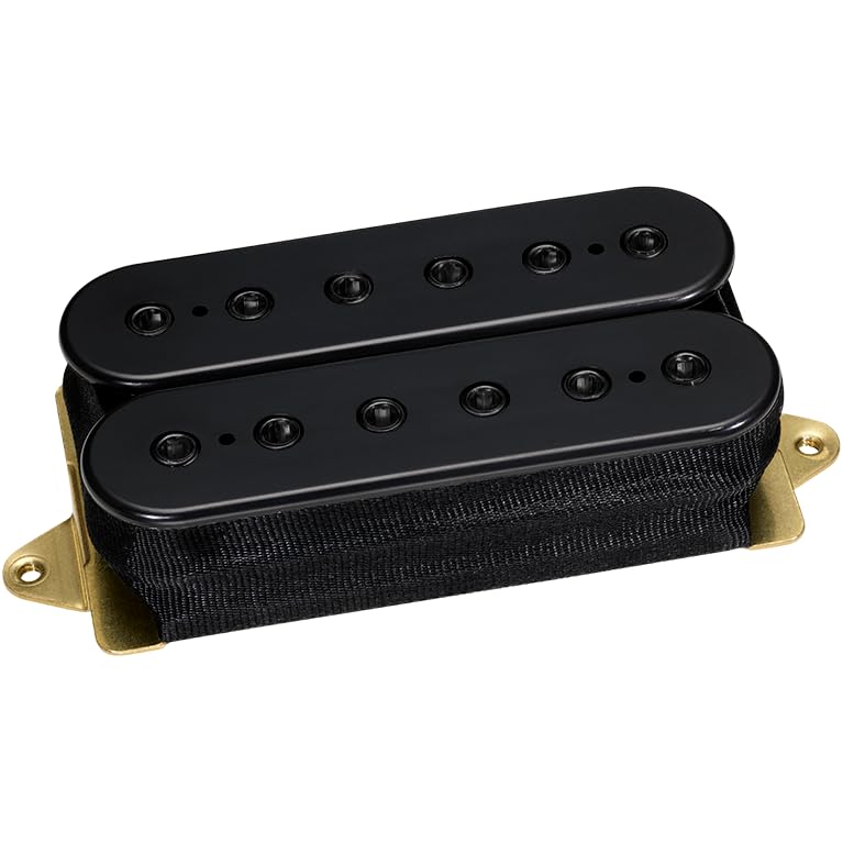 DiMarzio DP 100FBK+BK Super Distortion Humbucker przetwornik, F-Spaced, czarny z czarnymi polepieces