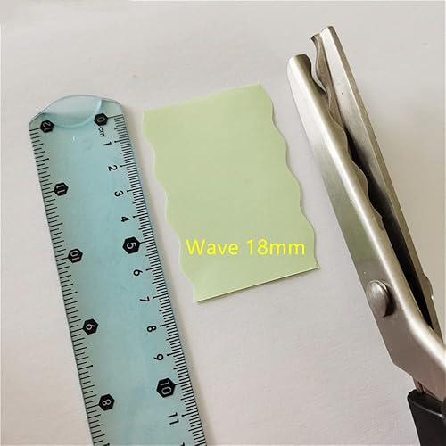 Miniatura 15 de Tijeras de coser de acero inoxidable, cuchillas dentadas y festoneadas, 11 tamaños de 0.08 a 0.70 pulgadas, herramienta de corte profesional