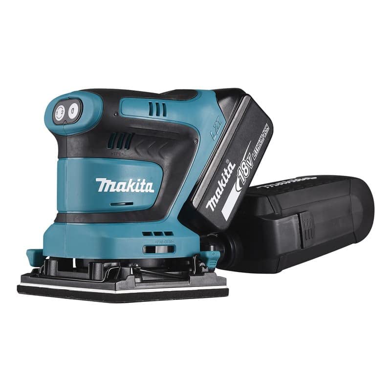 Makita DBO480ZJ Schwingschleifer 18 V LXT 112 x 102 mm (nur Produkt) aus Makpac