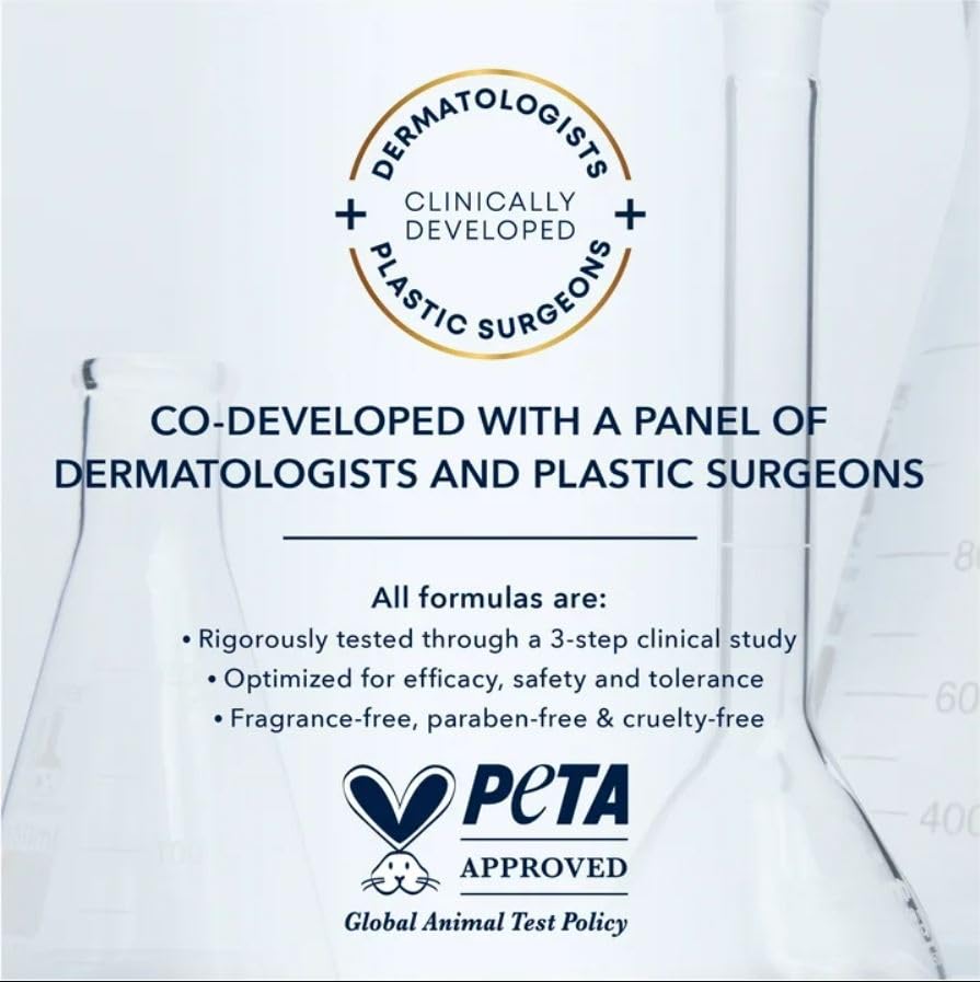 RoC Derm Correxion Face and Neck Contour Cream, Anti-Aging, Firming and Lifting, 1.7oz, With Retinol and Hyaluronic Acid, For Normal and Mature Skin, Fragrance-Free