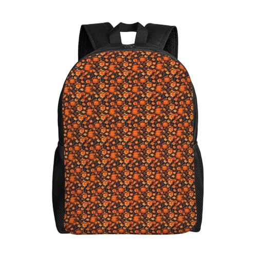 AYYQWE Conjunto de mochila unisex con estampado floral ornamentado de gran capacidad, impermeable, para senderismo, camping, viajes al aire libre
