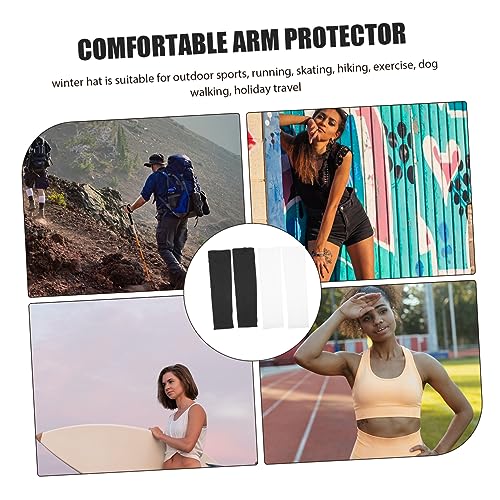 YARNOW 2 Peças De Proteção Solar Braço Acessórios Brancos Manga De Braço Para Proteção Solar Acessór