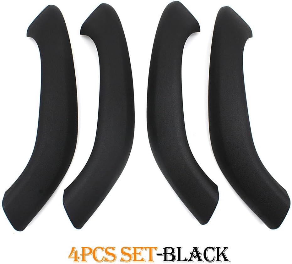 Compatible with BMW X1/X2 Door Handle Cover, 4PCS Interior Door Pull Handle Outer Cover Panel Trim Replacement for BMW X1 F48/F49 2016-2019, X2 F39 2017-2020 (Black)
