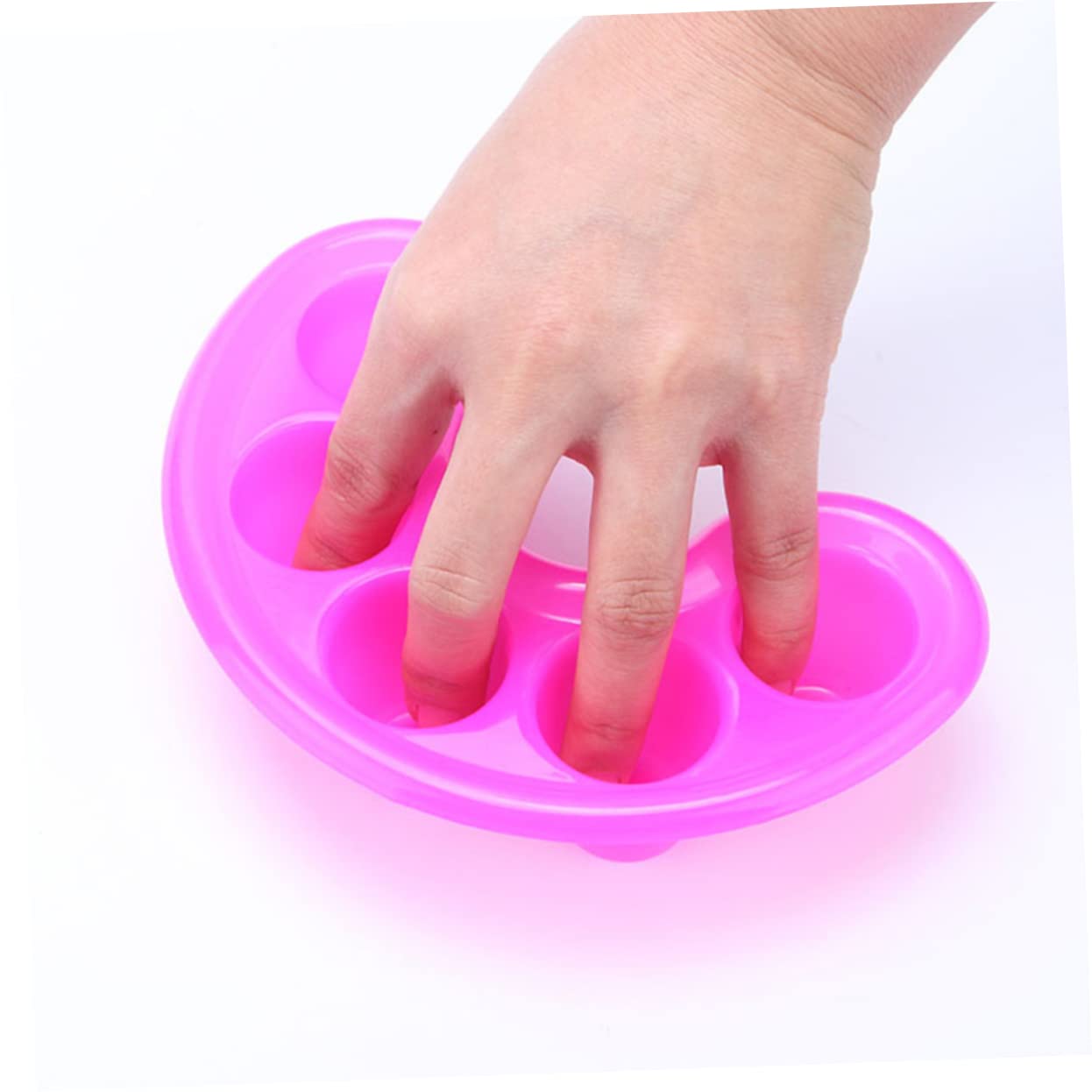 MUSISALY Nail Soaking Bowl Set 6pcs 5-hole Manicure Bowls Cuticle Softener Professional Nail Art Remover Ideal for Home Salon