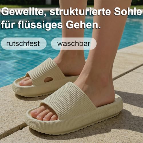 Coswind Badeschuhe Damen Herren Original Badeschlappen Sommer Pantoletten – Ansicht 5