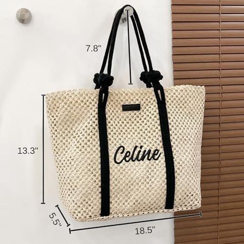 Bolsa de Playa Personalizada para Mujer Grande con Cremallera miniatura 4