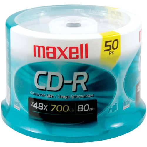 Maxell 623251/648250 700Mb 80-Minute Cd-Rs (50-Ct Spindle) #TOP22