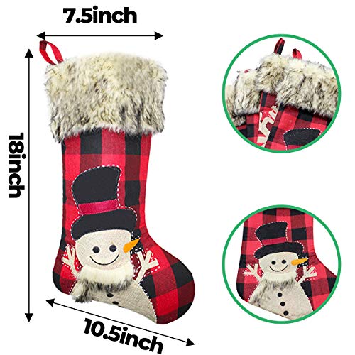 image for GP Life 18 Inch Christmas Stockings 4 Pack Xmas Stockings Personalized