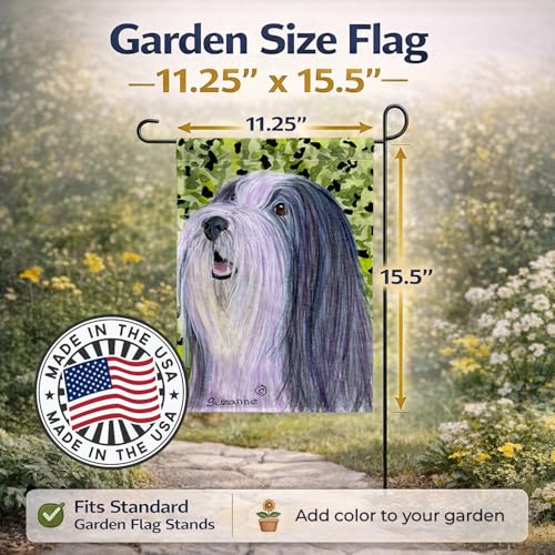 Drapeau Bearded Collie pour jardin extérieur décoration multicolore