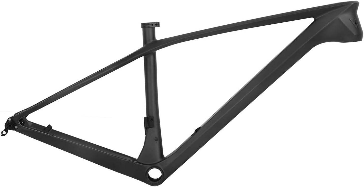 Bike Frame 27.5er Internal Routing Cable 17in Full Carbon Hardtail Frame Quick Release 142x12 Rear Thru Axle for Mountain Road Bikes