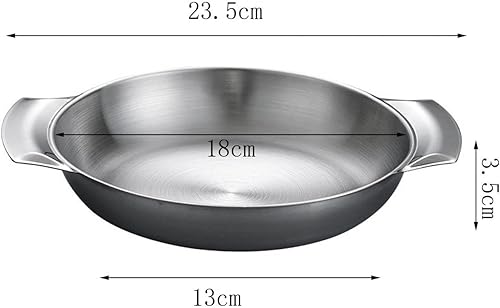 Miniatura 2 de Olla de cocina de acero inoxidable, sartén, utensilios de cocina para picnic, camping, cocina, hogar, 7.1 in