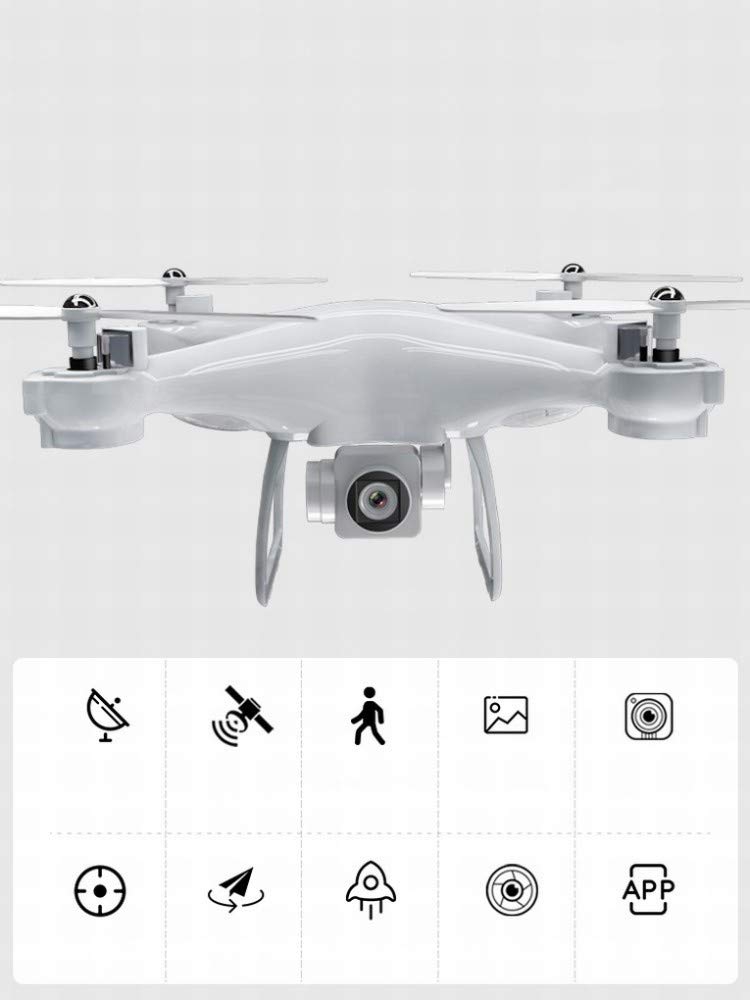 MU Drone Aereo Gps Piccolo Giocattolo Aeromobili Rui Ke Modello Di Aeromodello Professionale a Quattro Assi Hd a Distanza,bianca,A