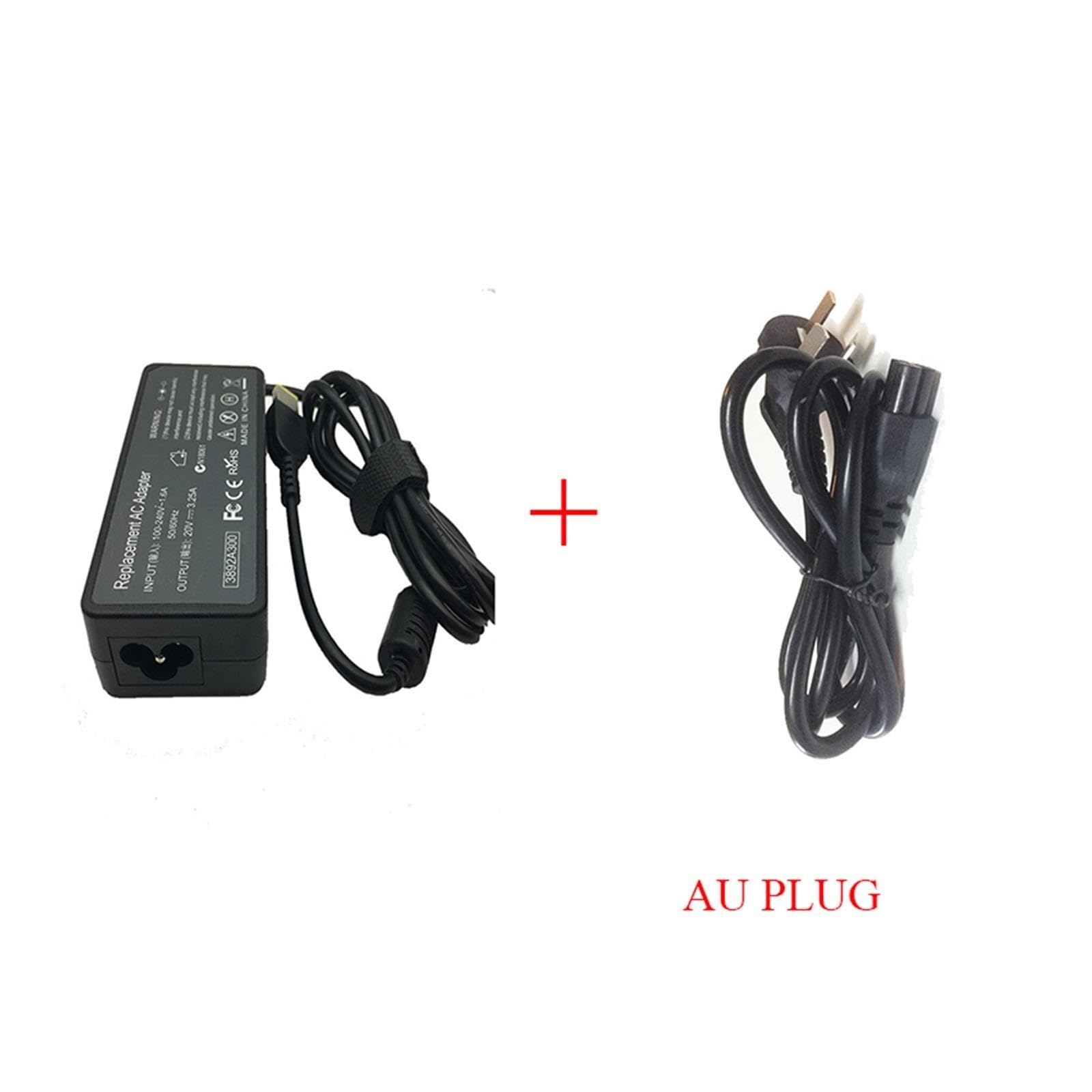 Adaptador De Corriente De Cargador De Vuelta De CA USB De 20V, 3,25a, 65W, Compatible con Thinkpad,Yoga X301S X230S G500 G405 X1 Carbon E431 E531 T440s Yoga 13(with AU Plug)