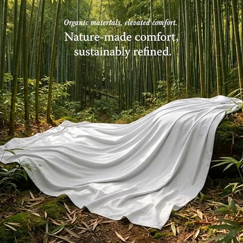 Threadmill Luxury Viscose Made from Bamboo Sheets King Size | Hotel Like Soft with Deep Pockets |Breathable and Cooling for Mattress Bedding Bright White by Threadmill - Used condition - Image 8