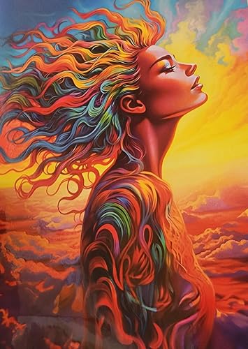 Image of Performing Arts Rainbow Woman Blank Note Cards with Envelopes - 10-Pack Boxed Greeting Card Set for All Occasions - Luxurious Stationery Set for Thank You, Birthday, or Everyday Notes - Made In USA