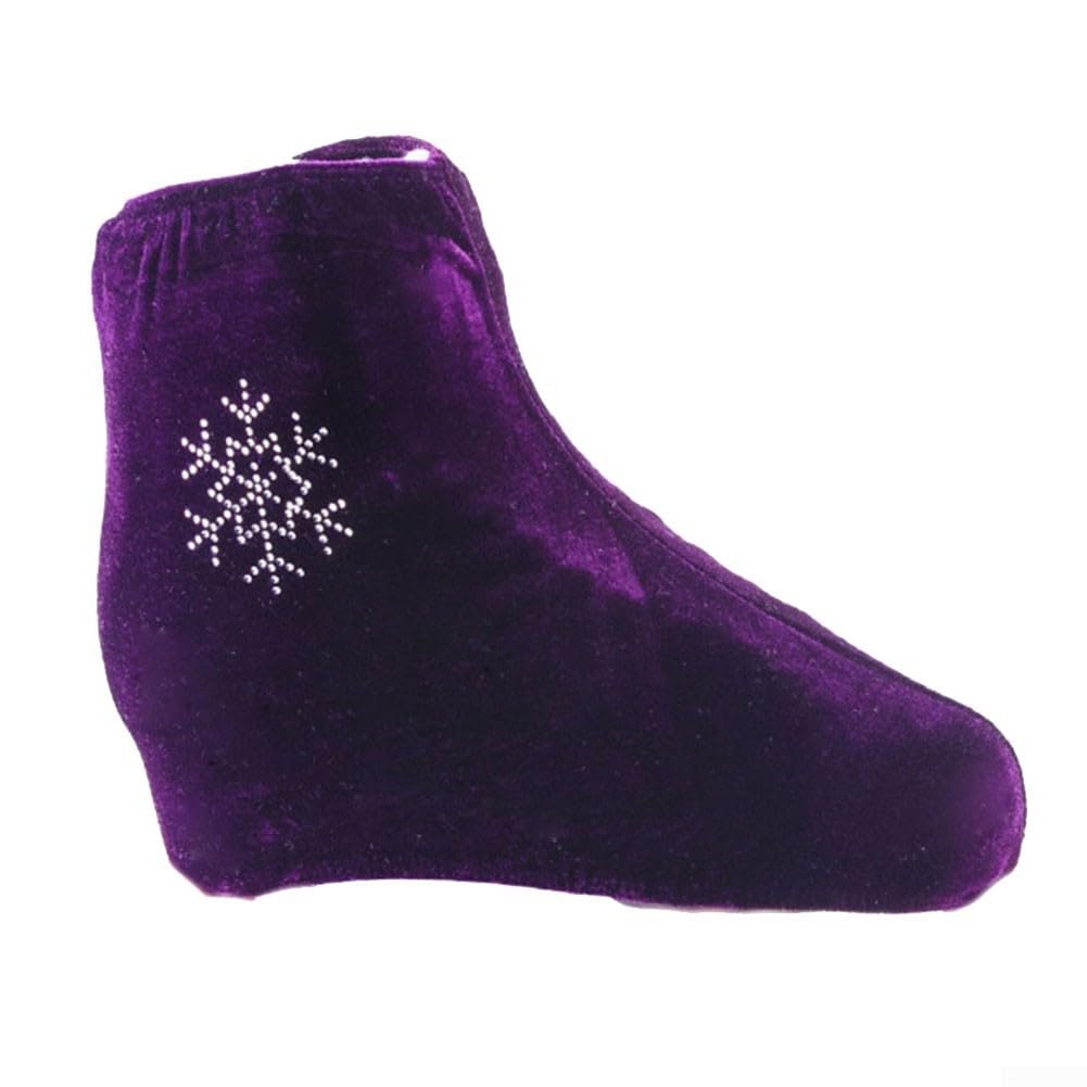 Honseadek Funda antisuciedad para patines hecha de tela de forro polar grueso, absorbe la humedad y los arañazos, costuras reforzadas para un ajuste seguro durante todo el tiempo (morado L)