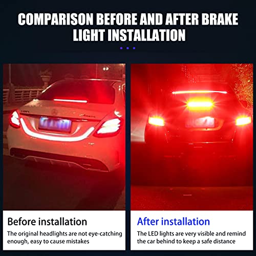 Neynavy 2 Pcs 9-30V Super Bright Low Power 1157 2357 2057 7528 Bay15D Led Bulbs With Projector, 54Smd Led Bulb Replacement For Car Brake Tail Turn Signal Blinker Lights Bulbs (Brilliant Red) #TOP2