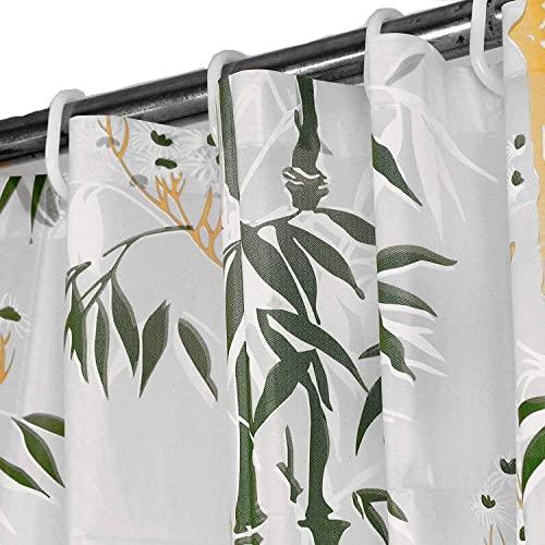 Image of Feelings Shower Curtain PVC Waterproof Curtain for Shower 7 Feet with 8 Hook - 54 x 84 Inch Printed Shower Curtain (Pattern - Q)